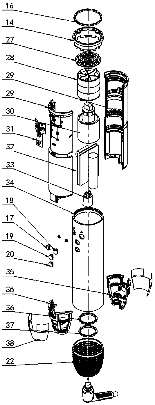 Handheld household hair drier