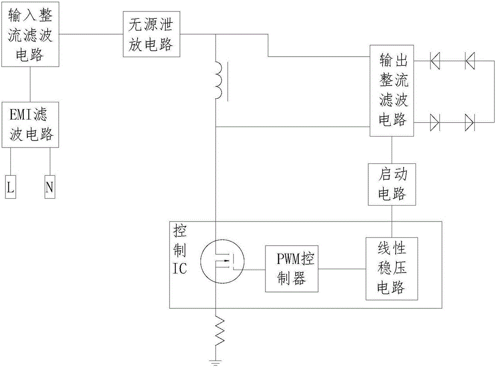 Integrated LED downlight light source circuit and LED downlight