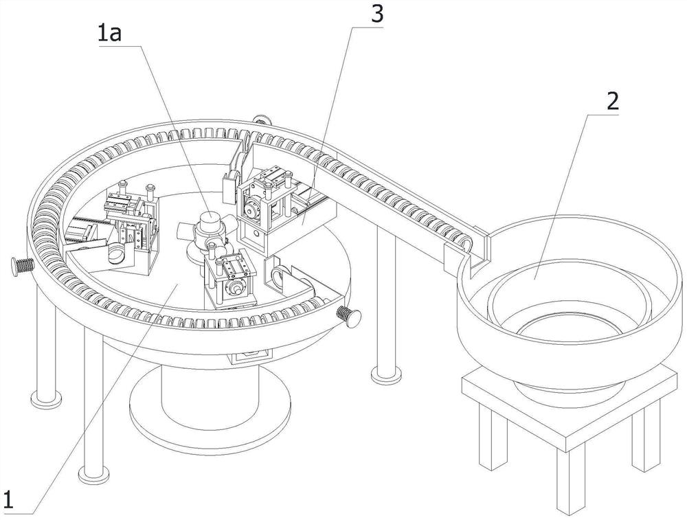 Automatic tripod pin machining device based on intelligent manufacturing