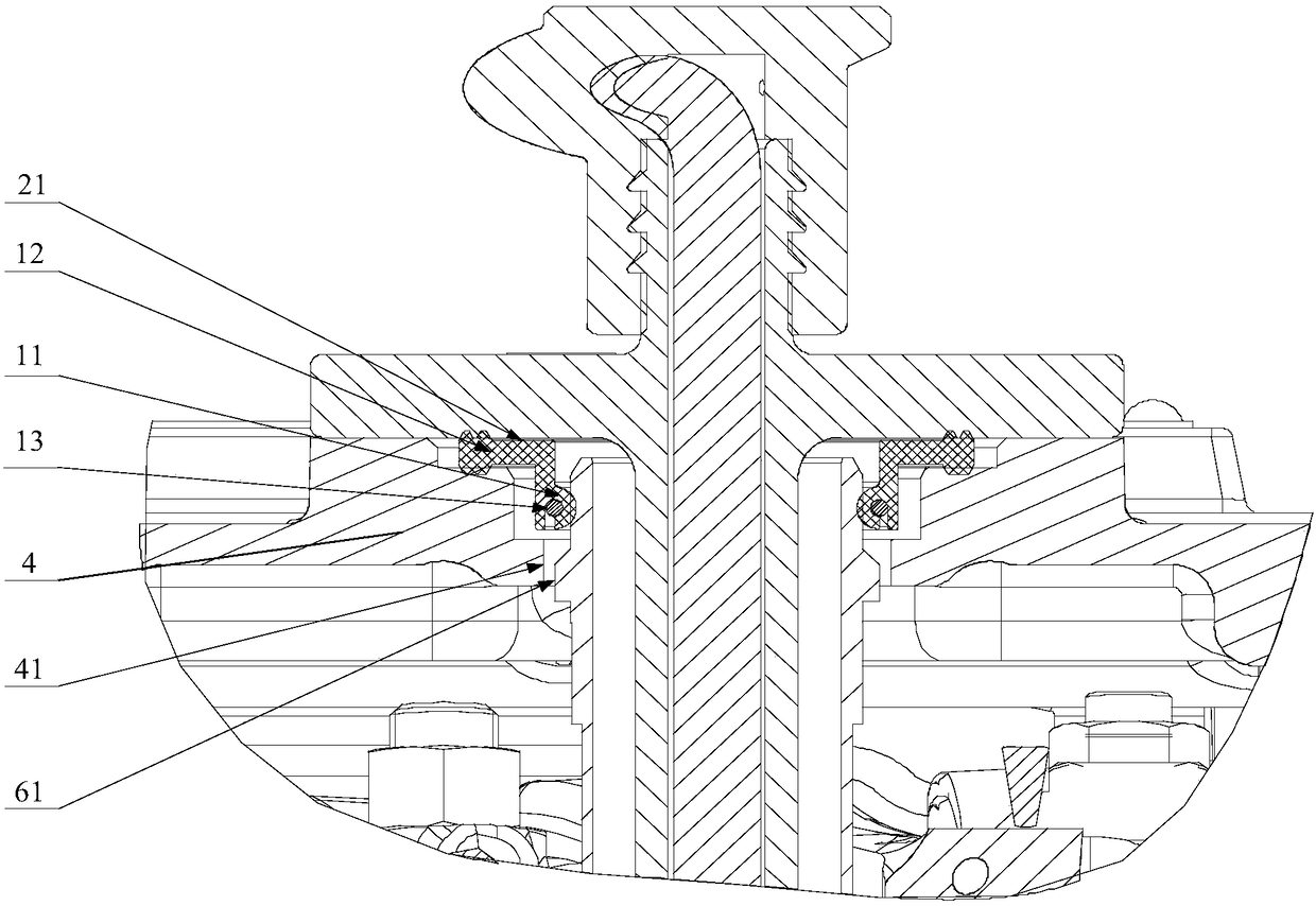 Installation device for engine ignition system and engine with same