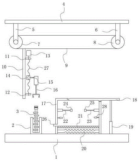 Quick air-drying device for camshaft