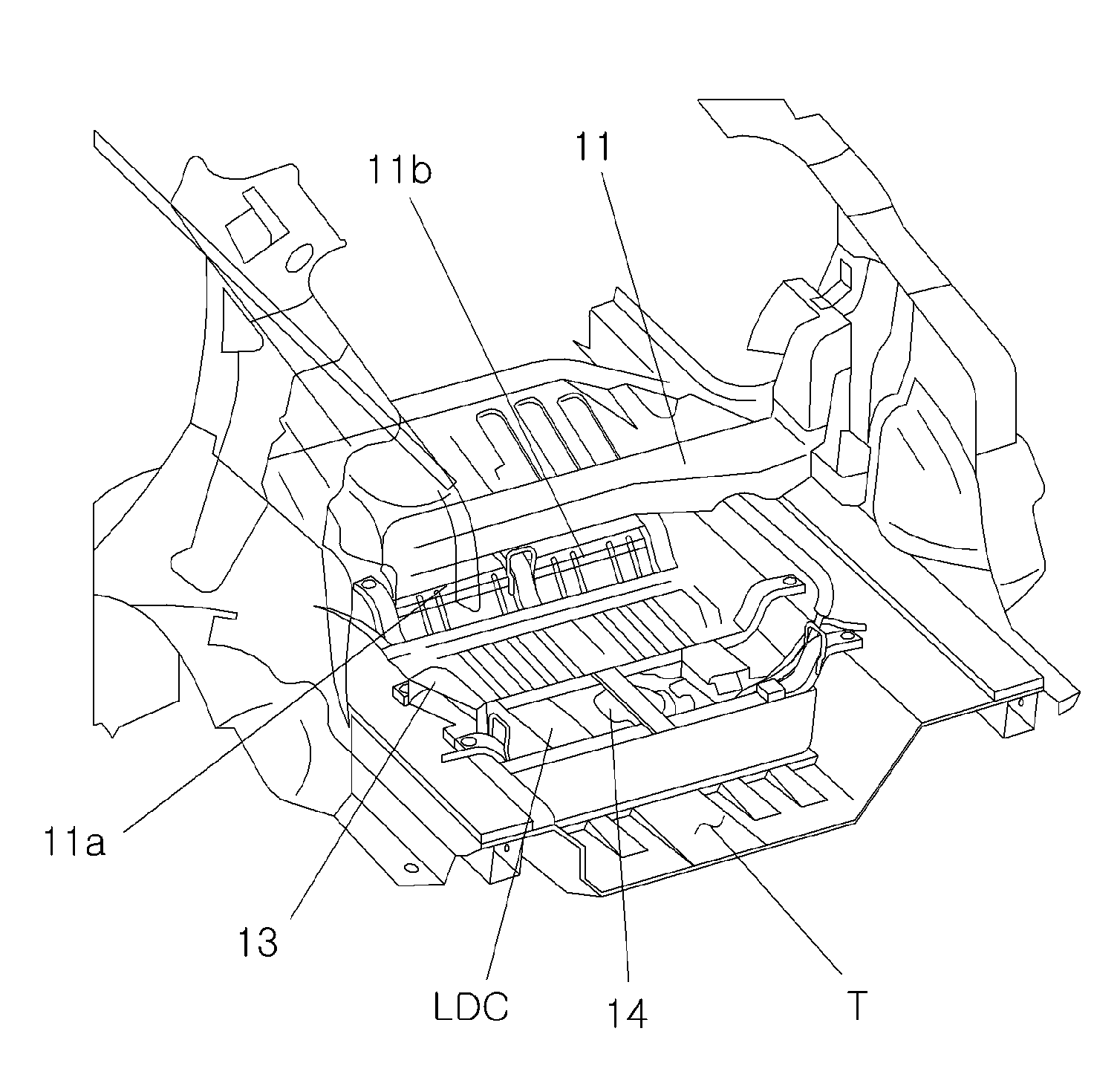 Cooling structure for environmental-friendly vehicle