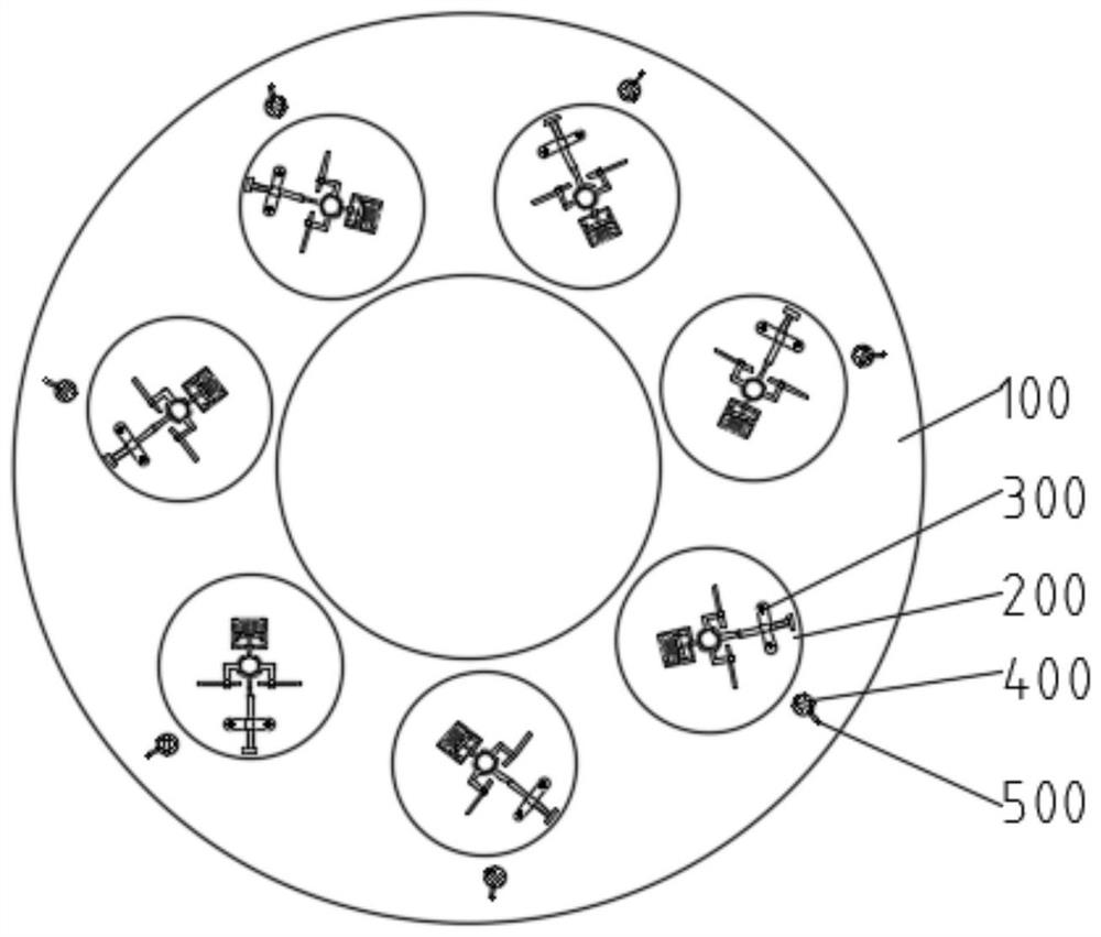 Fixing tool for cold machining based on optical prism and using method of fixing tool