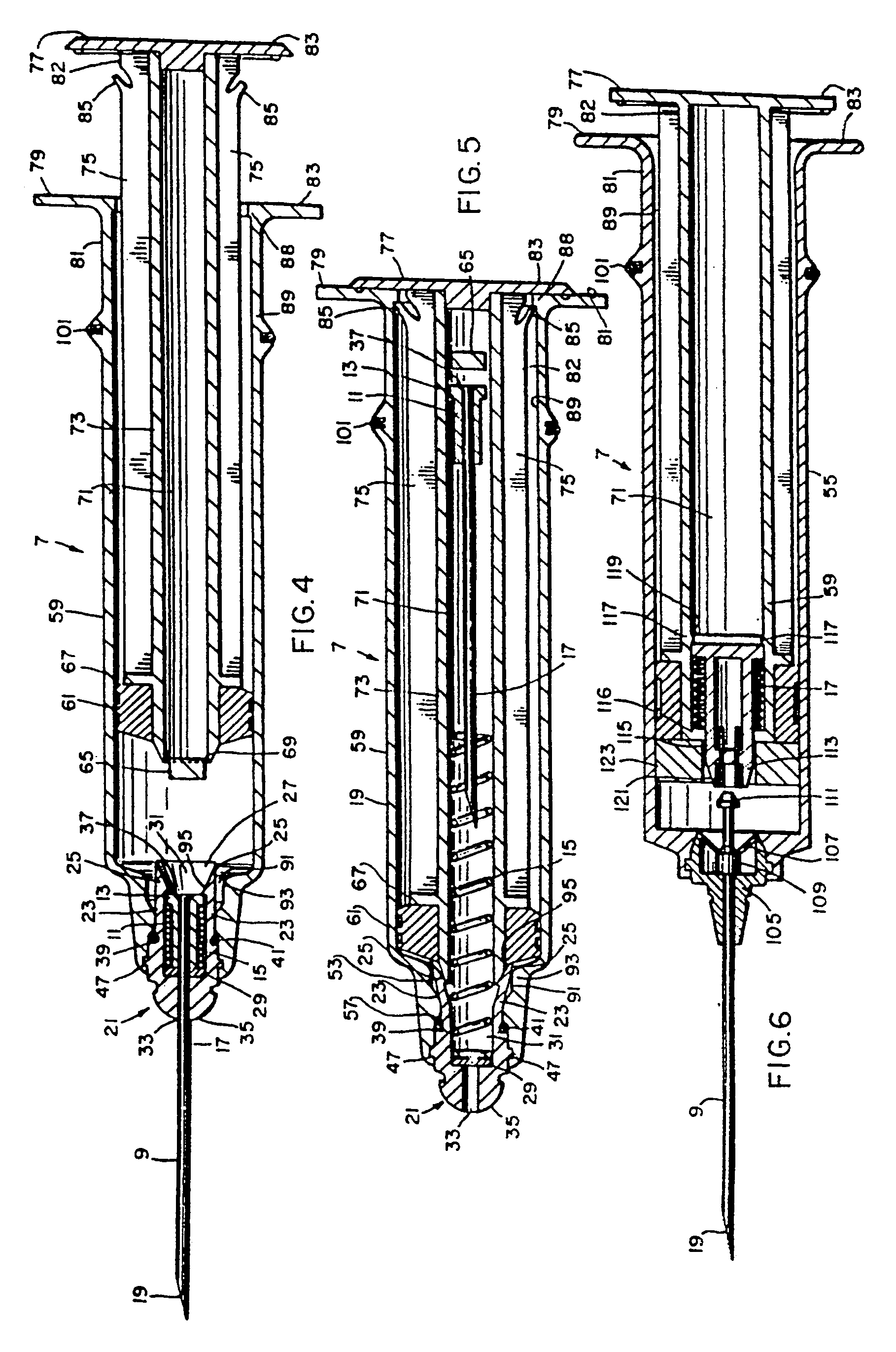 Medical devices with retractable needle