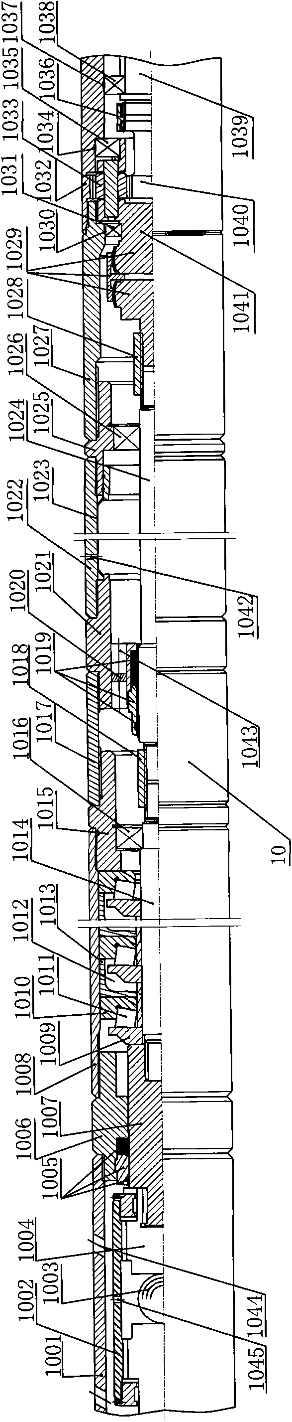 Large-discharge electric submerged screw pump oil extracting equipment