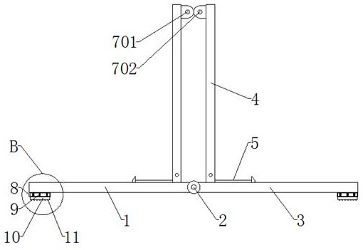 Glass placement rack for construction engineering