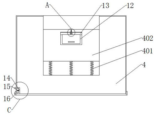 Glass placement rack for construction engineering