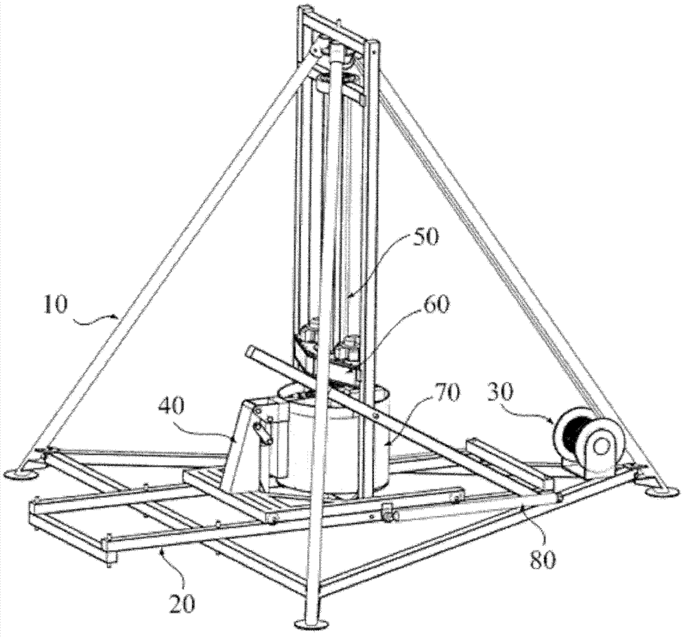 Combined type digging and drilling machine