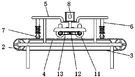 Continuous trimming device for carpets