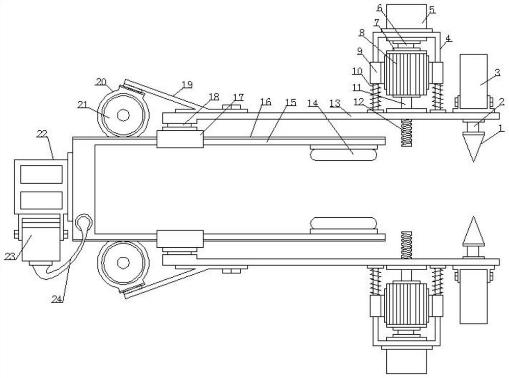 Rapid wall dividing device for building construction