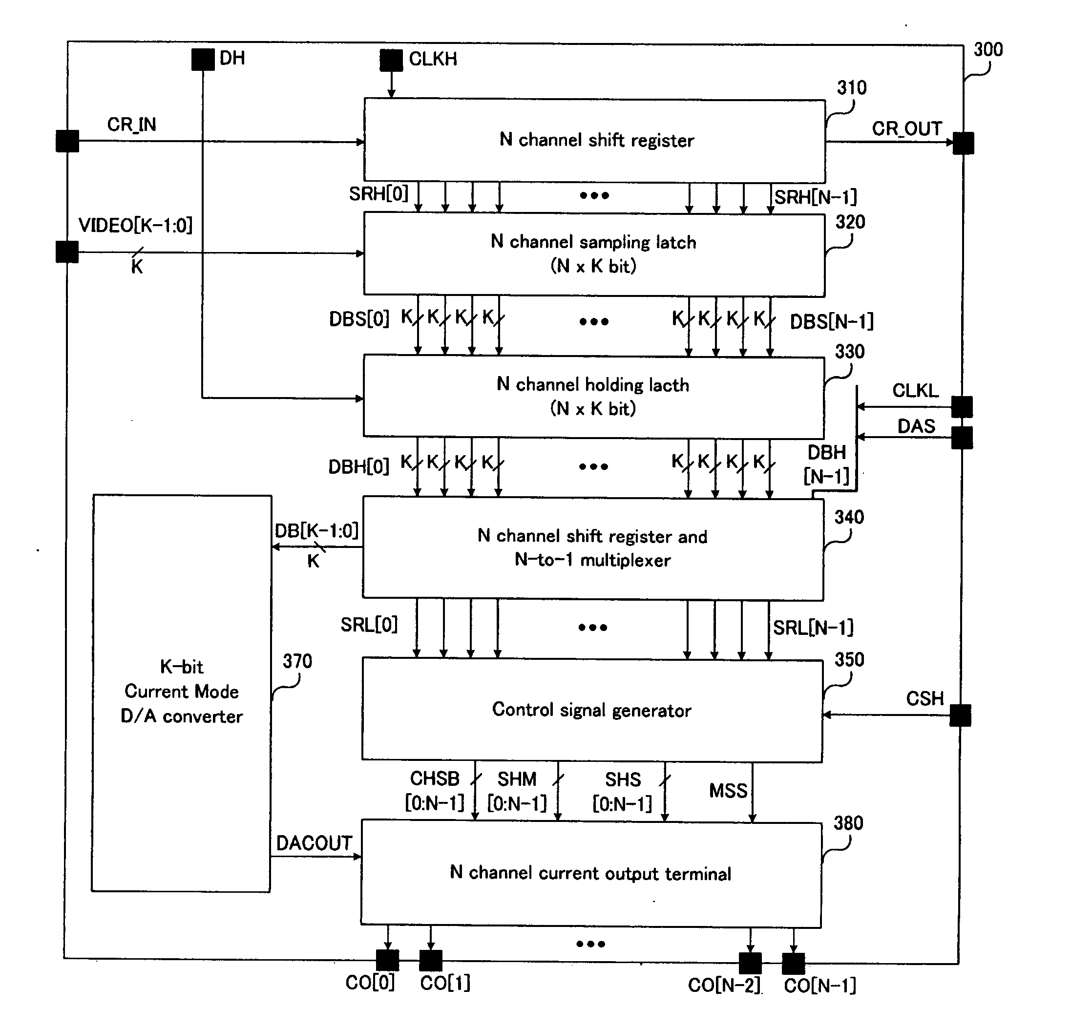 Data driving apparatus in a current driving type display device