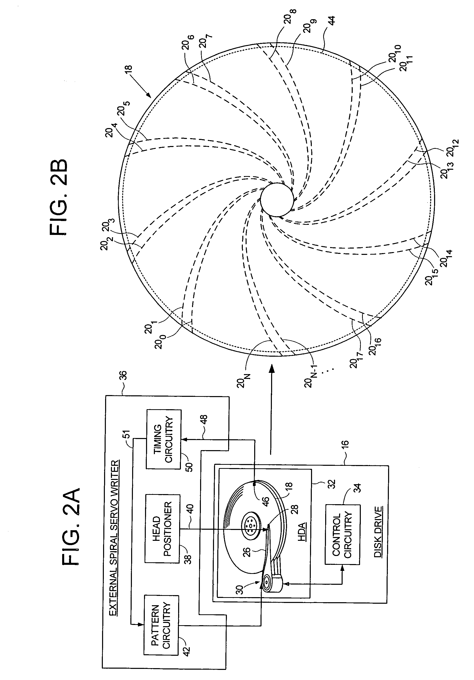 Servo writing a disk drive by writing discontinuous spiral tracks to prevent overheating