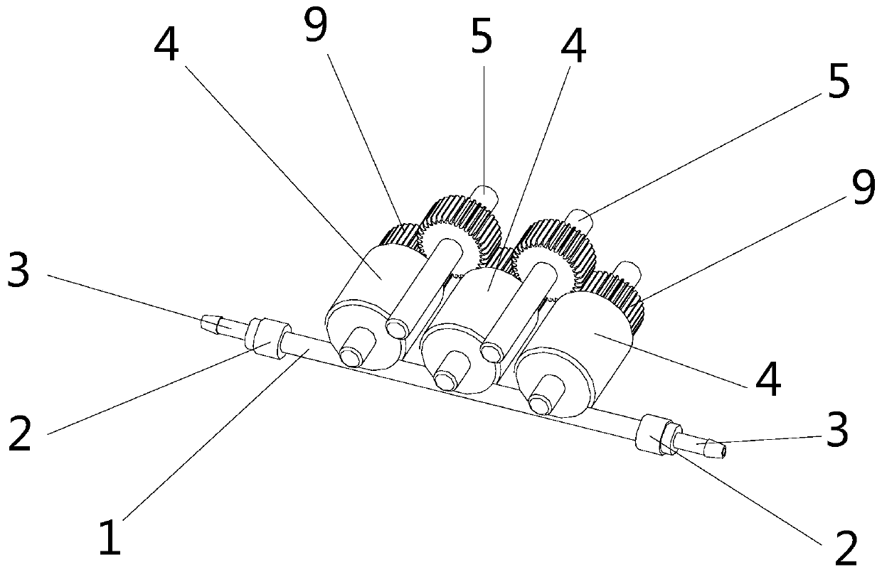 Plane conveying type smoke sprayer oil pump