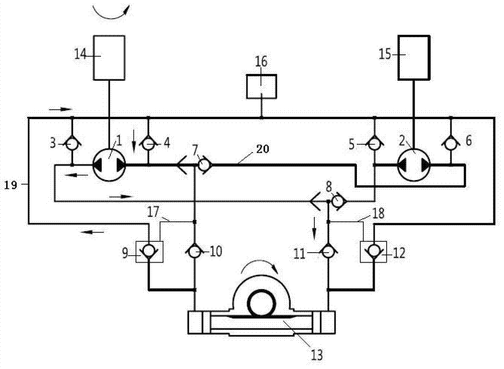 Full-automatic hydraulic bidirectional servo off tracking correction system