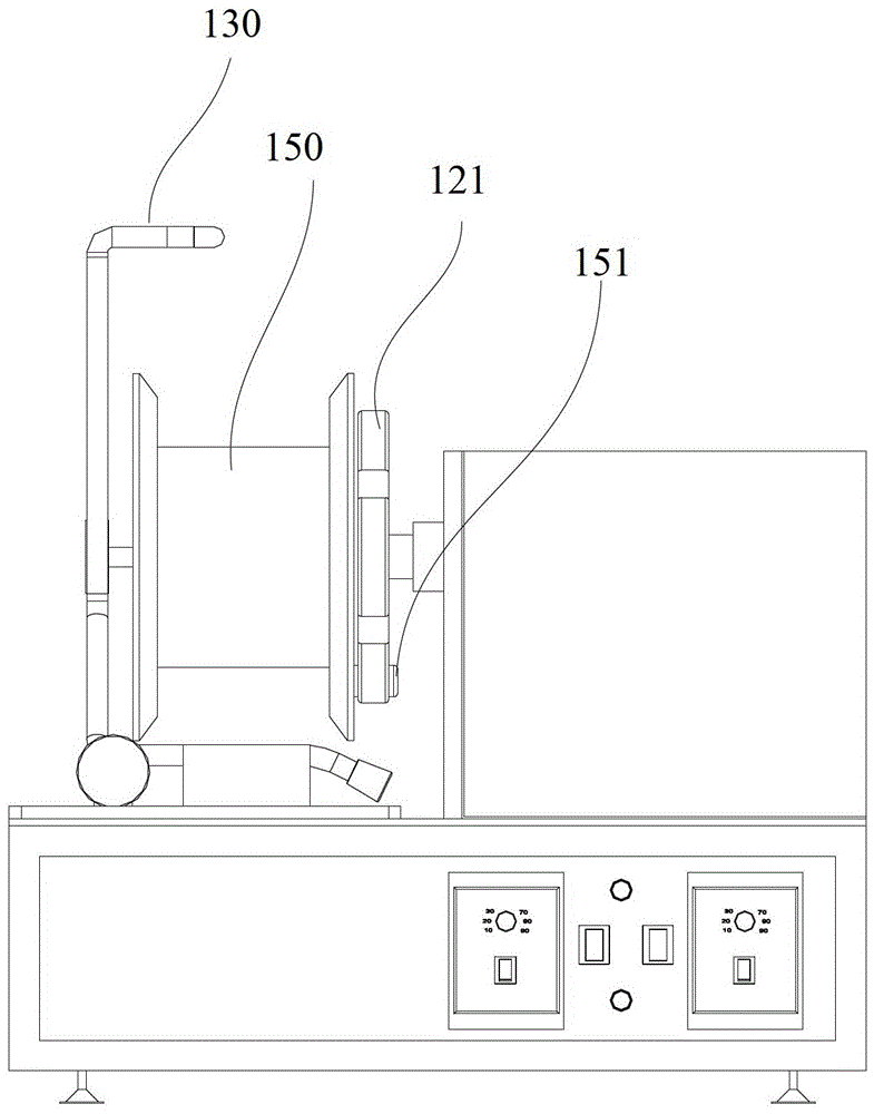 Cable wire semi-automatic winding device