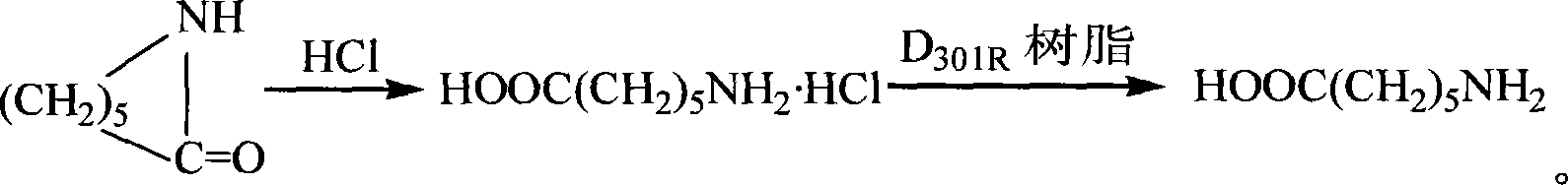 Method for preparing hemostatic 6-amino caproic acid