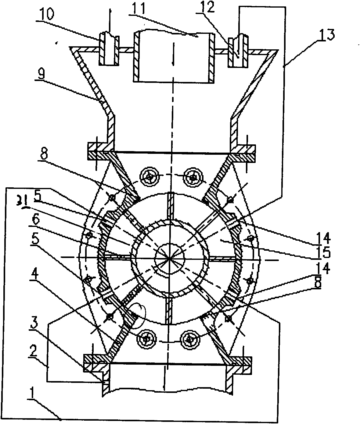 Rotary sealing feeding valve