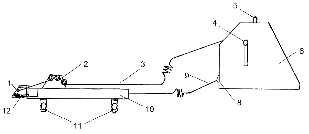 Underwater dam slope hidden danger detection vehicle