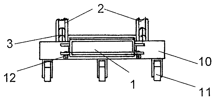 Underwater dam slope hidden danger detection vehicle