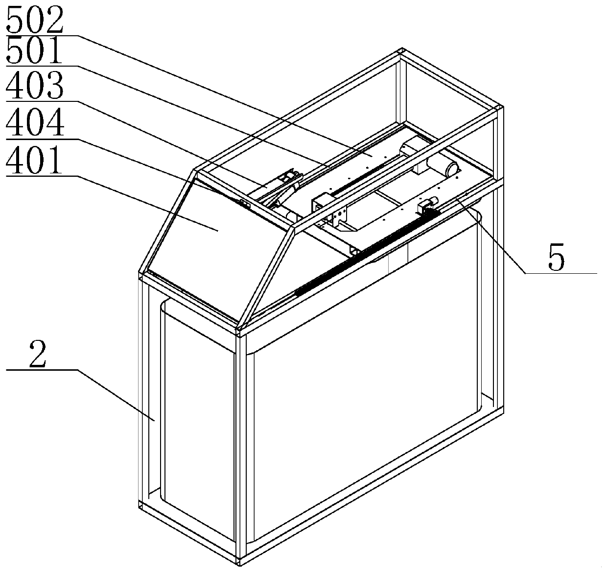 Dry garbage compression device