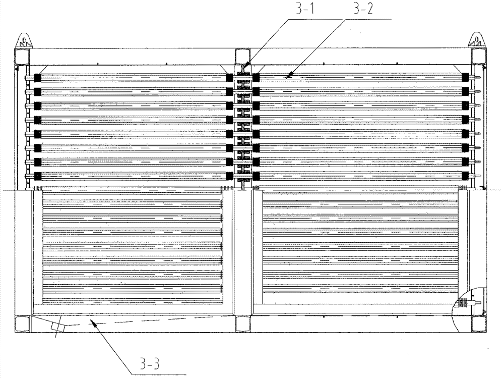 A condensing gas flue gas waste heat recovery device