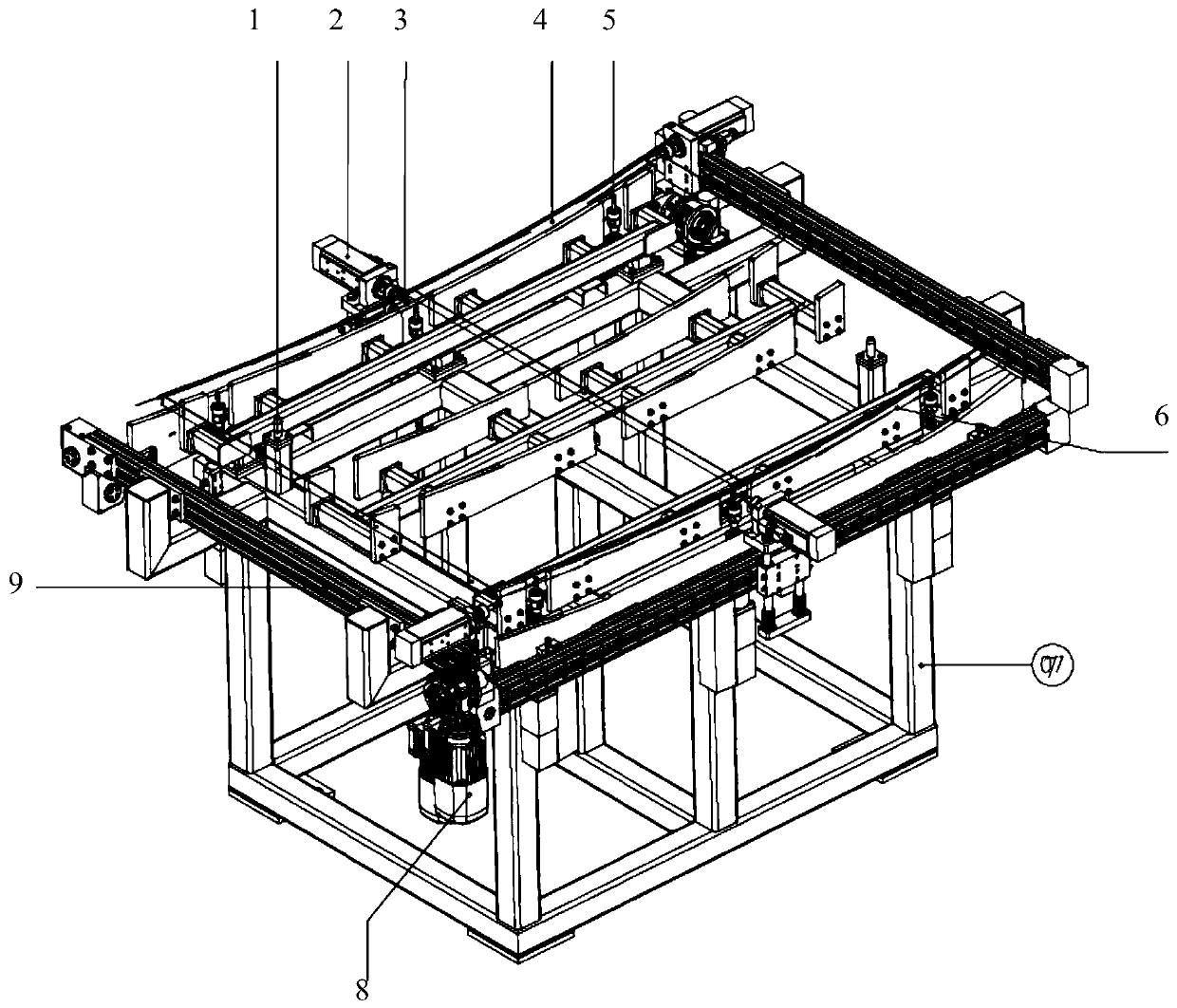 Cleaning method for the cleaning device of the mirror back plate