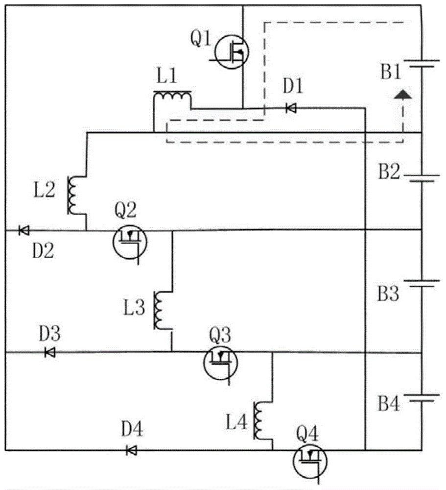 Battery balancing control method and system based on maximum average balancing current