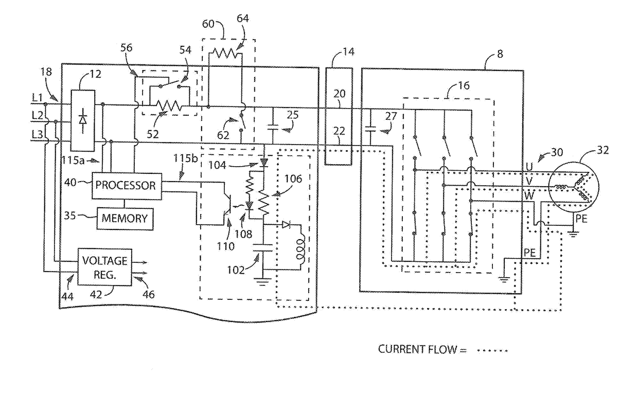 Method and apparatus for detecting ground faults in inverter outputs on a shared DC bus