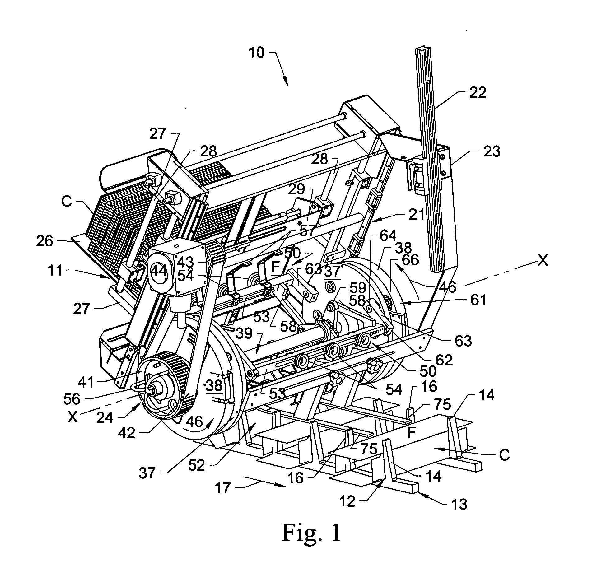 Rotary carton feeder