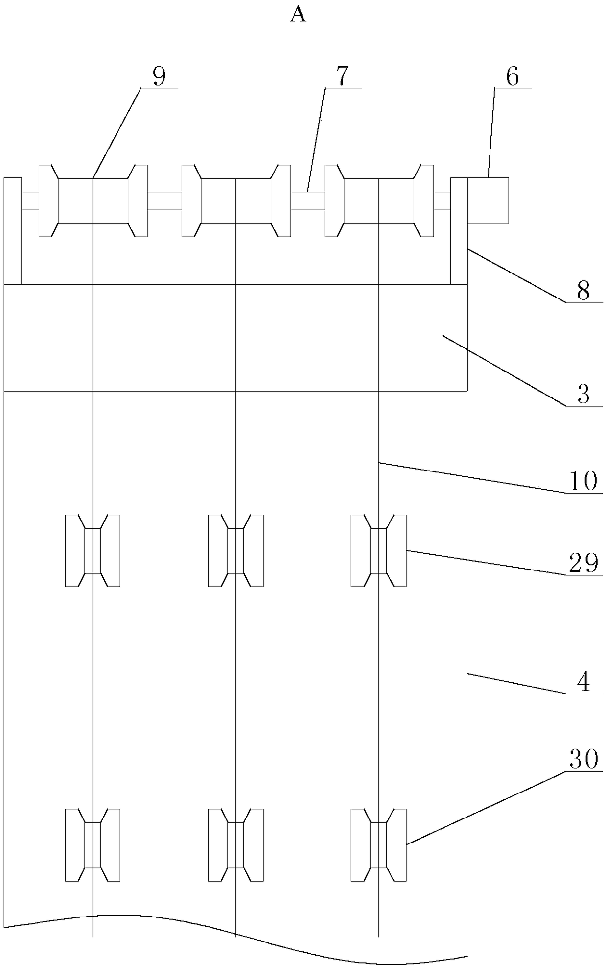 Rope-laying mechanical arm used for straw plate production system