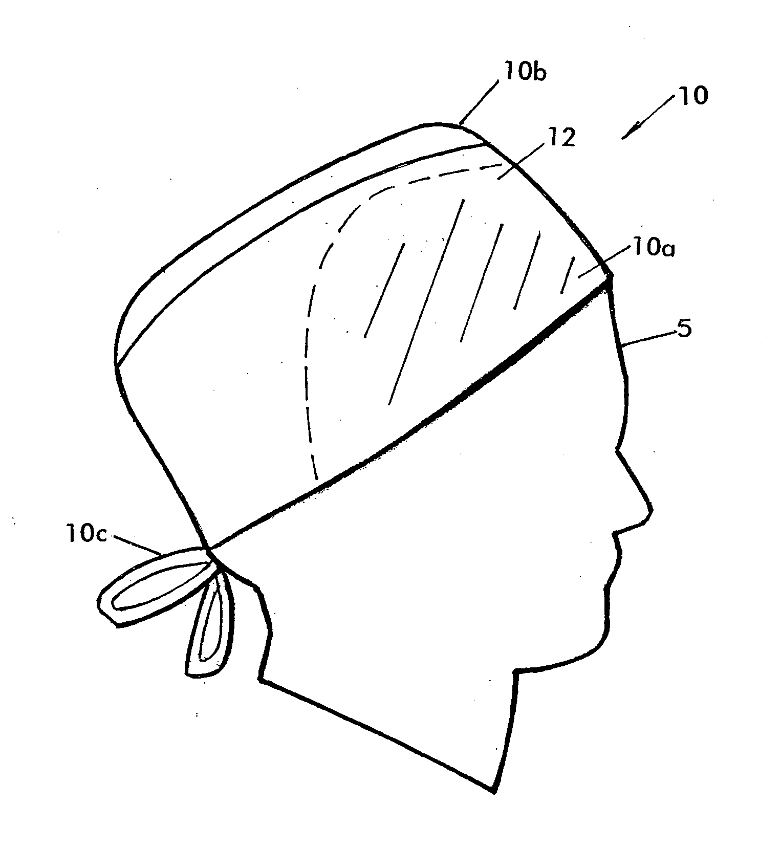 Shielded surgical garment