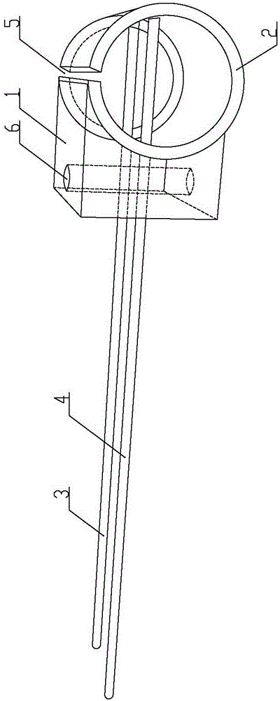 Embedded type neural signal recording device and method for applying same