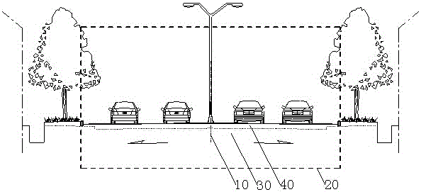 Highway pavement rubblization treatment and reuse laying construction structure and technology