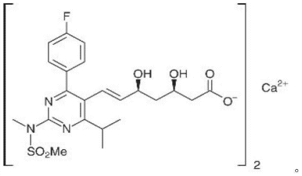 Rosuvastatin calcium tablet and preparation process thereof