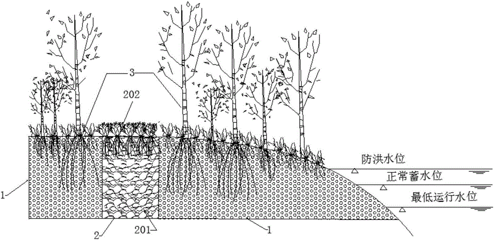 Lake buffer zone building method for non-point source pollution control