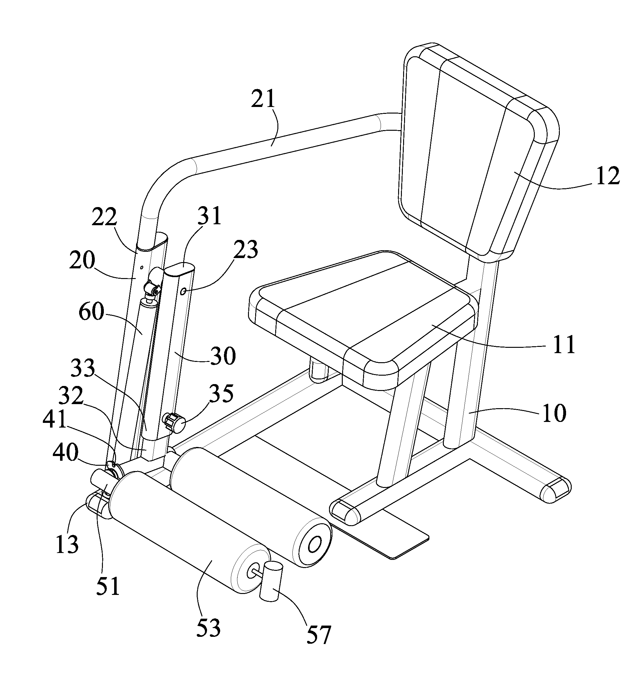 Rehabilitation or exercising chair device