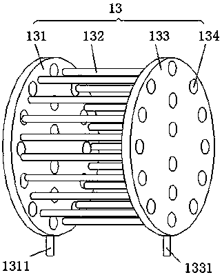 Heat dissipation device for manufacturing non-ferrous metal alloy material casting piece