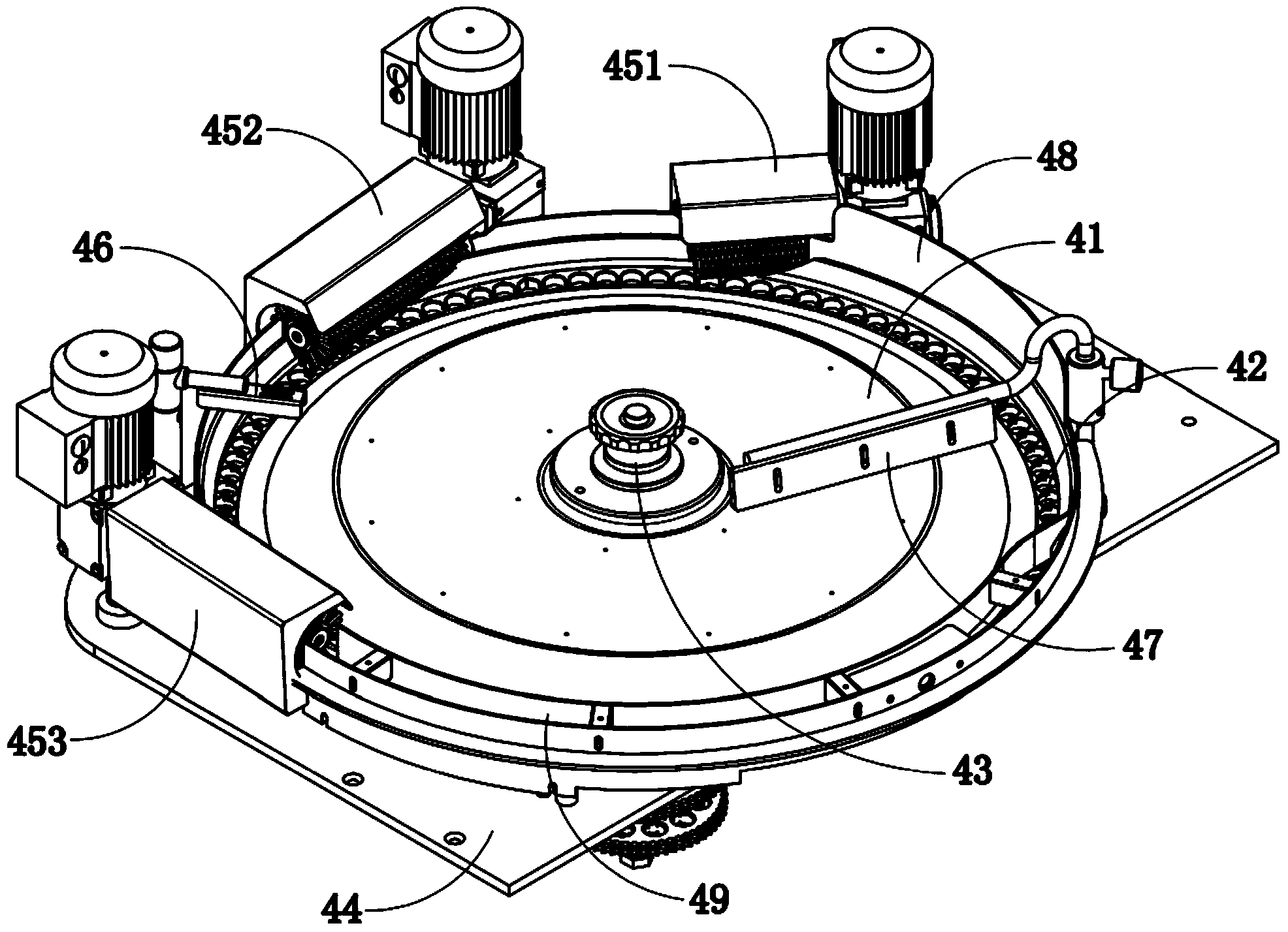 Candy sorting device of packaging machinery