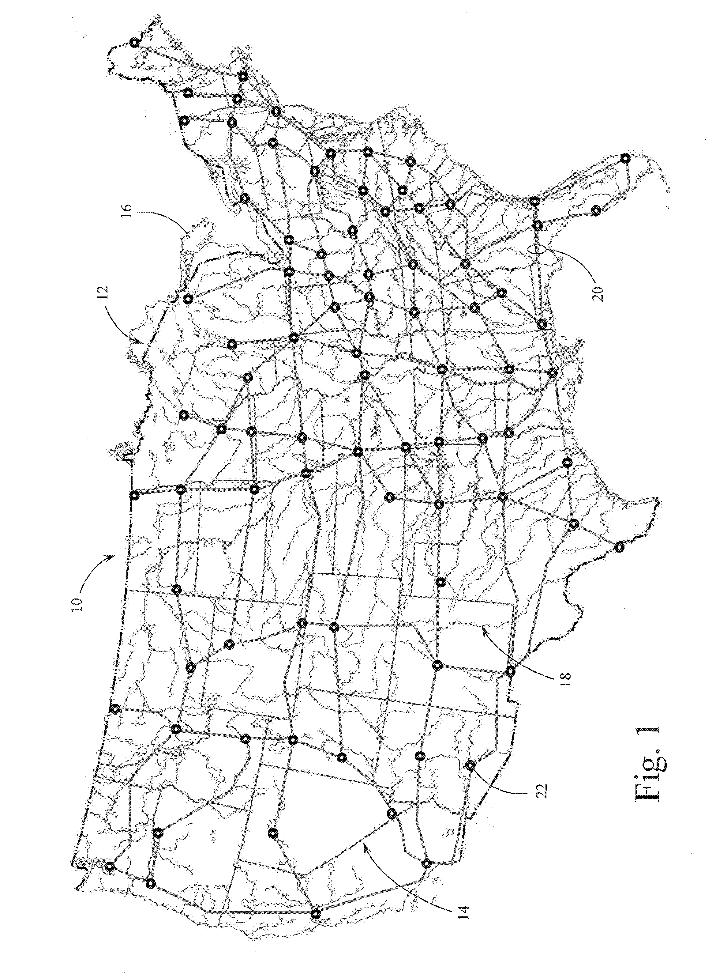 Large Area Water Redistribution Network