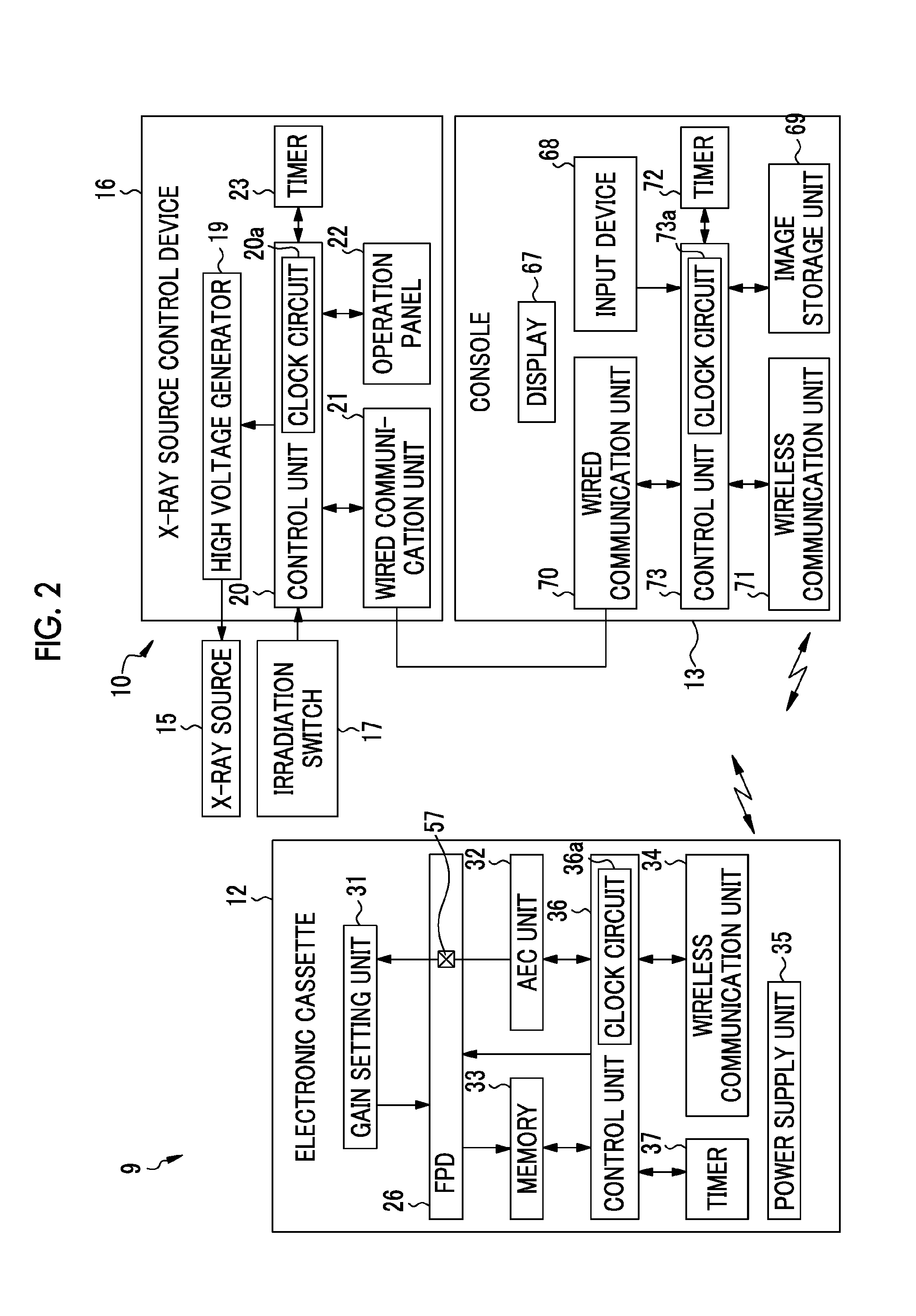 Radiographic device, radiographic system, control method and recording medium for radiographic device