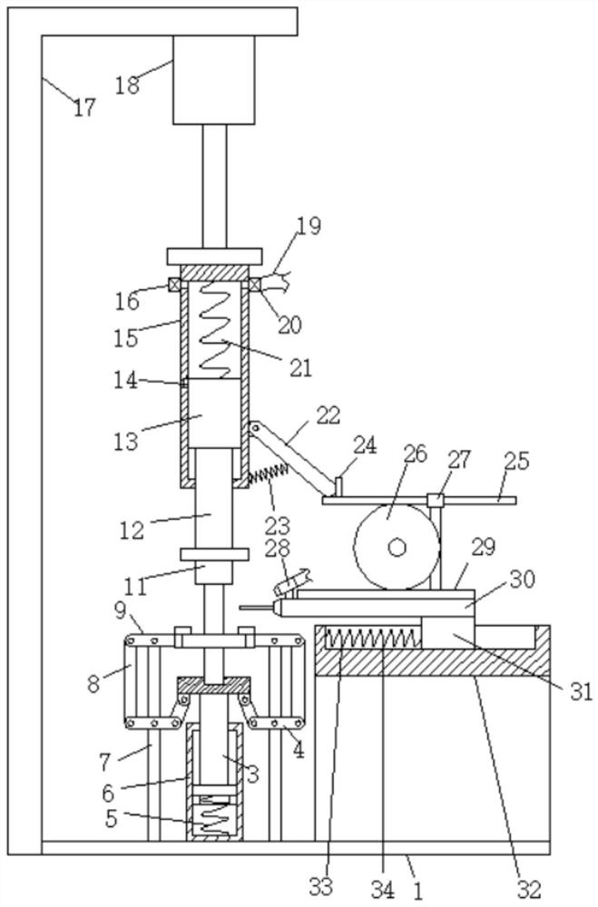 Part machining device for automobile gear shaft pin hole and using method of part machining device