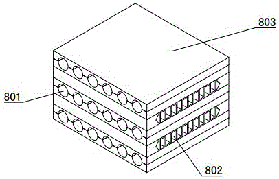 Efficient VOC treatment system and treatment process flow adopting novel heat exchanger