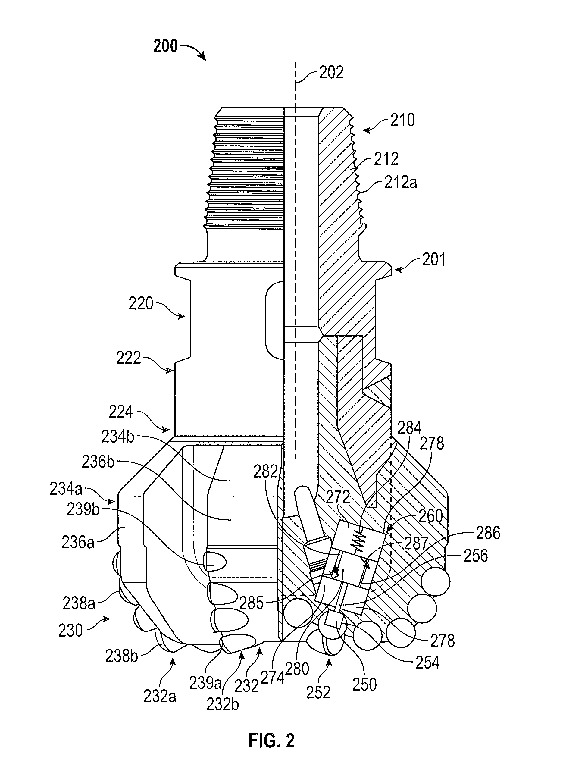 Drill bit with self-adjusting pads