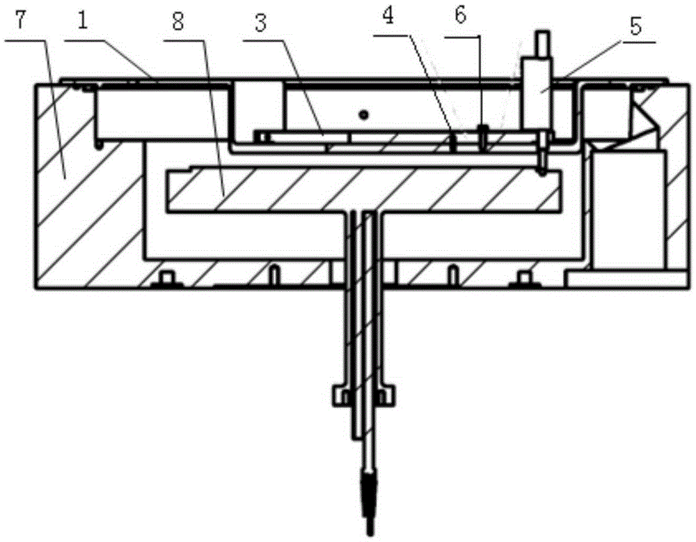 Heating plate horizontal measurement tool structure and measurement method