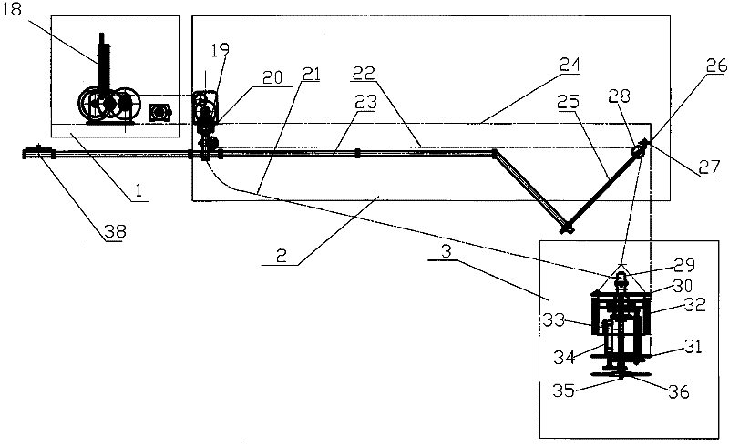 Balance type cleaning machine for large-size cement silo