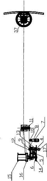 Balance type cleaning machine for large-size cement silo