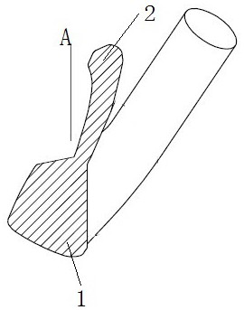 Forging process of complex shape golf head