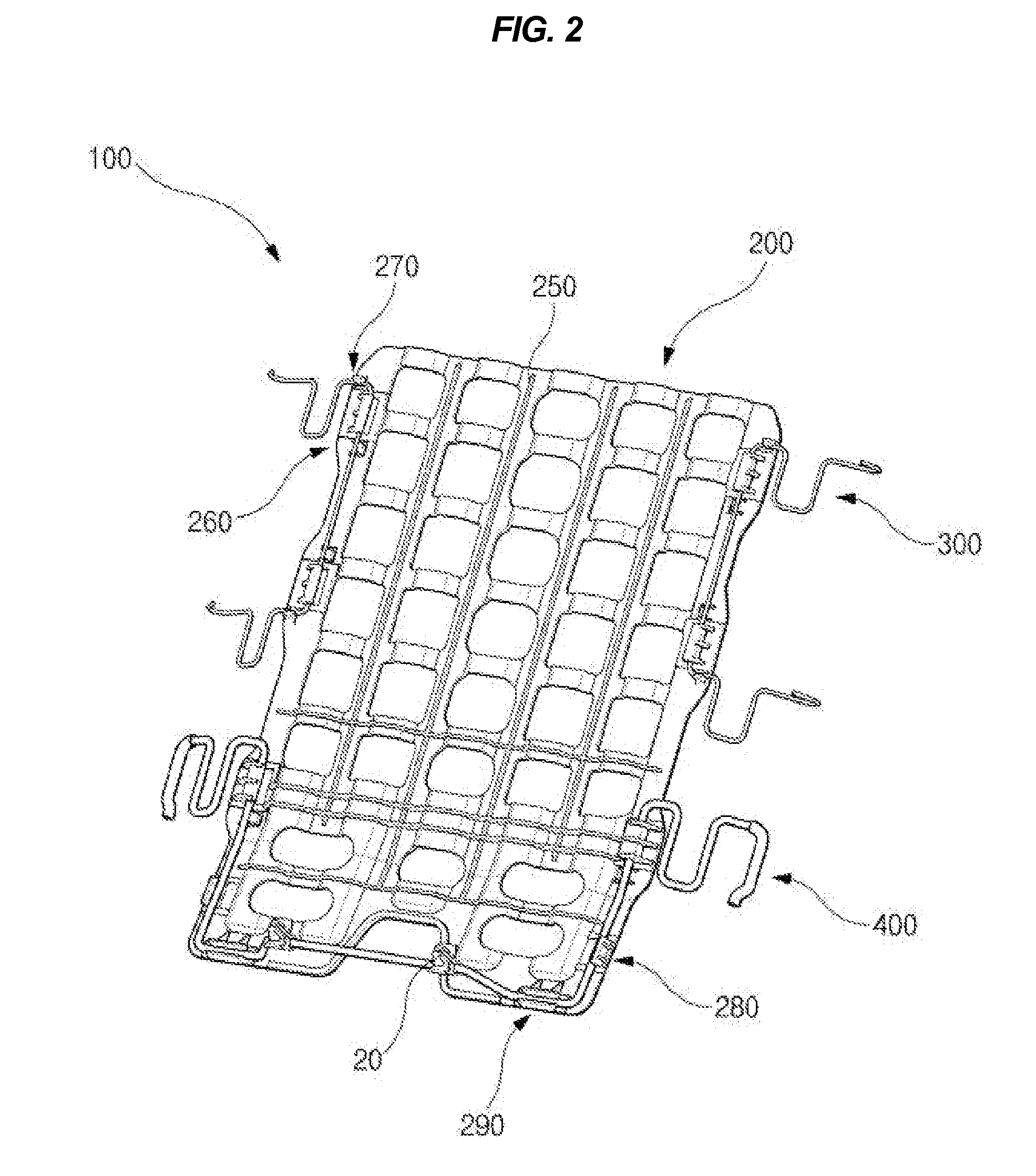 Suspension assembly of vehicle seat