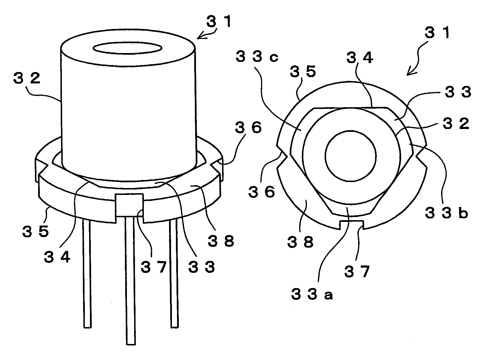 Packaging for semiconductor laser device and method for producing the same