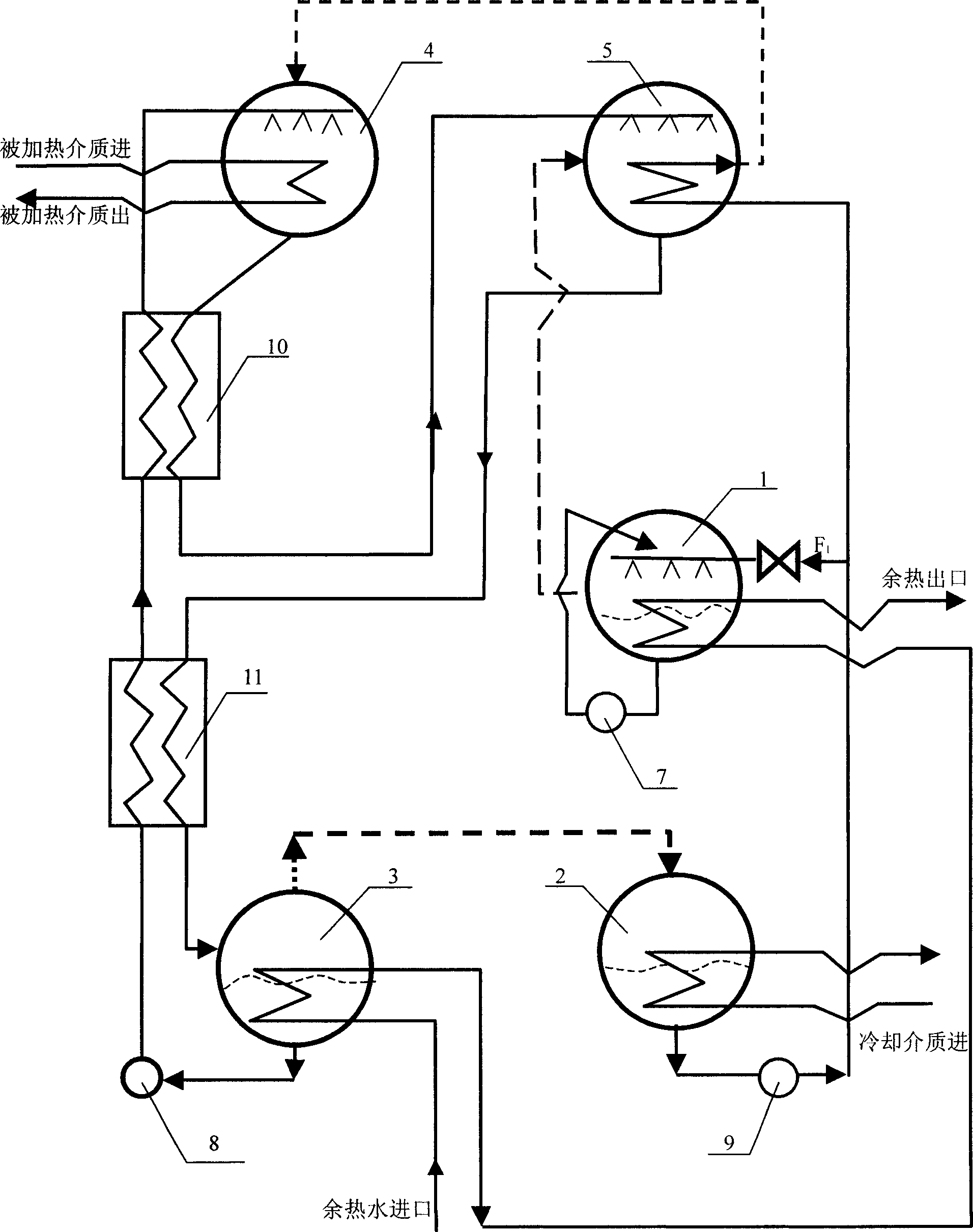 Two-stage and multi-stage type-II absorption heat transformer